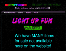Tablet Screenshot of lightupfun.com
